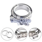 2pcs Universal 3  Inch Stainless Steel V-band Turbo Pipe Exhaust Clamp Vband