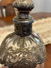 Incredible Silver   Crystal Antique German Hour Glass Decanter