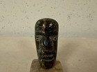 Small Signed Jf Stone Carving Figurine Of Head   Face