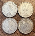 Lot Of 4 Canadian 80  Silver Quarters -  5998 Troy Oz