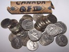 Canada Roll Of 5 Cents  40 Nickels  Queen Elizabeth Ii  Mixed Dates