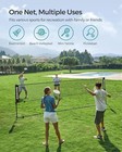 Red Ajustable 16 5   ft Para B  dminton  V  ley  Tenis  Pickleball