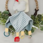 Chicken Farm Rooster Security Blanket Lovey Plush Baby Unisex Teether Rattle Toy
