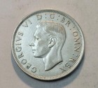 1943 Great Britain Half Crown  World Silver Coin