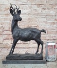 Art Deco Bronze Sculpture Statue Buck Deer Elk Stag  Figurine Figure Home Decor
