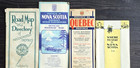 Vintage Antique Quebec Nova Scotia Road Map Travel C  1930-1940s Lot Of 4