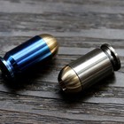 Bullet Shape Lsand   Brass Edc Lanyard Bead Paracord Zipper Head Knife Beads