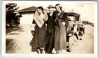 C1930s Fur Coat Fashion Women Man Snapshot Photo Vintage Automobile Fedora 4 5 
