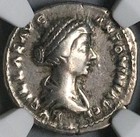 164 Ngc Vf Lucilla Roman Empire Denarius Concordia Marcus Aurelius  25033002c 