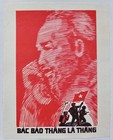 Original Vietnam War Poster   uncle Ho Says Victory It Means Victory 