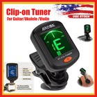 Lcd Clip On Chromatic Acoustic Electric Guitar Bass Ukulele Banjo Violin Tuner