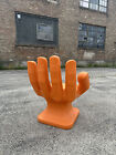 Giant Orange Left Hand Shaped Chair 32  Adult 70s Retro Icarly New