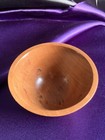 Small Wood Bowl Hand Turned Vintage Made From Pear Wood 4   diameter X 2 5    Tall