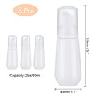 3pcs Soap Foam Bottle  Empty Travel Foaming Containers  2oz  White