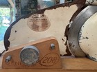 General 208 Fold A Way Hand Crank Slicer   Wood Board Base Meat Slicer