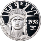 1998-w Platinum American Eagle 4 Coin Proof Set - Ogp Coa - Stock