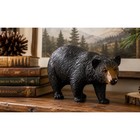 Black Bear Figurine Rustic Cabin Lodge Decor Realistic Walking Wildlife 11 5in