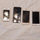 Apple Iphone Lot Of 4 Mixed Models For Parts repair White black Cracked Screens