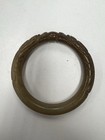 Chinese Antique Old Carved Double Dragon Jade Bangle  Large Size