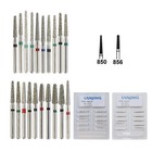 Fg Diamond Bur Round End Taper Crown   Bridge Diamonds Super Coarse Fine 856 850