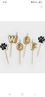 Spritz Birthday Cake Candles Dog Theme Woof Paw Print 6 Piece 2 Pack New