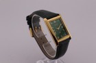 Vintage Seiko Slim Quartz Green Dial Men s Wrist Watch With Green Strap