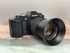  n-mint  Konica Fs-1 Slr 35mm Film Camera W 28mm F 3 5   135mm F 2 5 Prime Lens 
