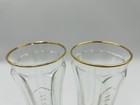 Vtg St-germain Distillery Advertising Glasses Gold Rim stirrers Set Of 2