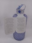 Apana Glass Water Bottle Hobnail Tinted Blue Purple Glass Bottle 33oz New