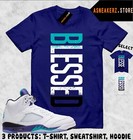Shirt To Match Aj 5 Grape 2025 Sneaker Matching Tee Vertbls Blessed T-shirt