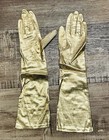 Vintage Opera Gloves Gold Mid Century Modern  16    Length