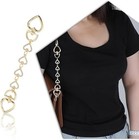 Heart Bag Extender Chain  Metal Purse Strap Extender Stylish Strap Replacement 