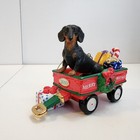 Danbury Mint Dachshund Christmas A Waggin  Holiday Ornament 2010 Dog Holiday New