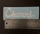 Charvel 80 s Toothpaste  Guitar Headstock Logo Raised Uv Dtf Sticker Decal White