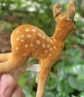 Quality Stuffed Plush Vntg 1949-53 Steiff Deer Us Zone Germany Flag -button Id