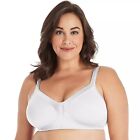 Playtex 18 Hour Wirefree Bra Silky Soft Smoothing 4803 White 42d Nwt