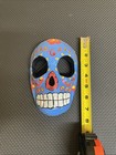 Mexican Folk Art Day Of The Dead Handmade Colorful Wall Decor Skull Wood 8   x5   