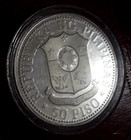 1975 Silver 28 Grams New Society Marcos Philippines Reflective Proof 50 Piso