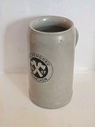 Old Salt Glaze Hackerbrau Munchen 1417 Double Sickle German Stein Mug  Signed 