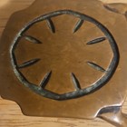 Solid Brass First Generation Belt Buckle With Astrik Design  Incredibly Rare