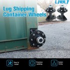 Pair Upgraded 8 X 6 5 Lug Superior Shipping Container Wheels Bolt-on Spindle Kit