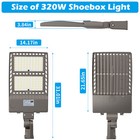 320w Outdoor Led Shoebox Light Street Light Led Parking Pole Lot Light  Ul Us