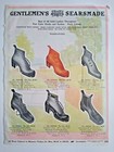 1911 Mens Shoe Footwear Fashion Art Sears Catalog Page Vintage Print Ad 2