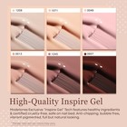 Gel Nail Polish Kit -6 Colors Nude Pink Milky White Spring Gel Polish Set Skin 