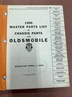 Oem 1950 Oldsmobile Master Body Parts Book Manual  pre-owned 
