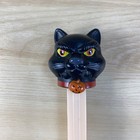 2006 Halloween Retro Black Cat Pumpkin Pez Dispenser Glow In The Dark Kitchy