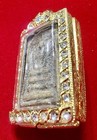 Thai Buddha Amulet Phra Somdej Wat Rakang Garuda Back Gold Micron Case Pendant