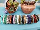 4-8mm Stretchy Stone Bracelets Assorted Natural Gemstone Beads Healing Reiki