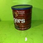 Vtg Folgers Red Coffee Can 39oz Big Lebowski Blue Lid For All Coffee Makers