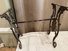     rare Antique 1900s Hubley Heavy Wrought Cast Iron Table   Plant Stand Base
